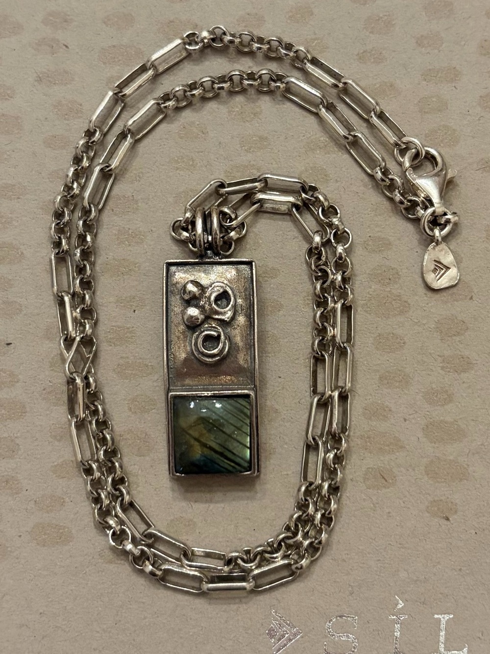 Vintage Silpada Sterling Silver and Labradorite Pendant “Timeless” Necklace - Picture 16 of 16